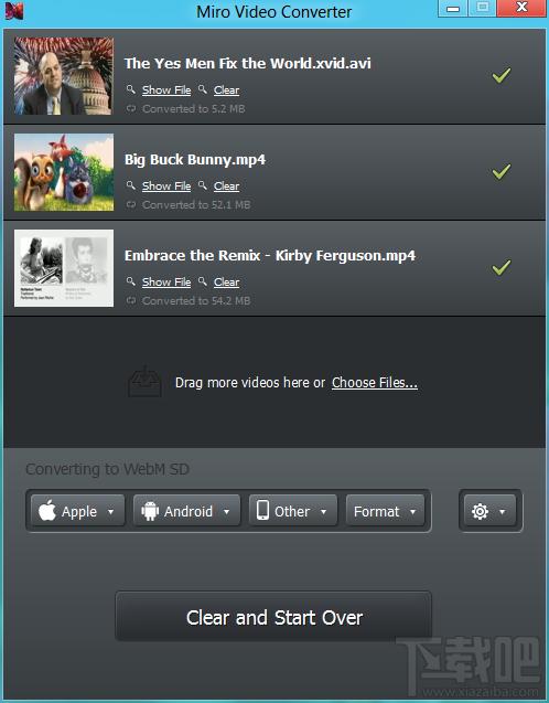 Miro Video Converter,视频转换软件
