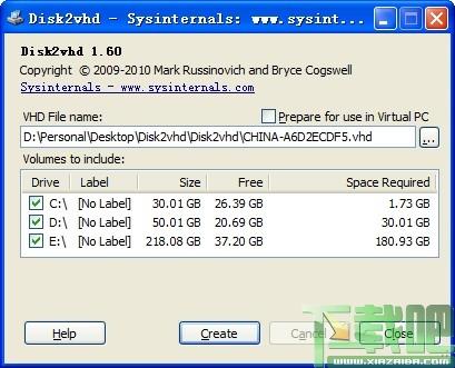 Disk2vhd,Disk2vhd绿色版